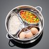 RuHan Stainless Steel Fan-Shaped Steaming Tray with PP Lid