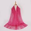 European Gold and Silver Tassel Shawl for Weddings and Parties