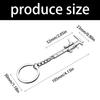 Portable 50mm Small Vernier Caliper Keychain Tool for Measurements In Jewelry Making and Engineering