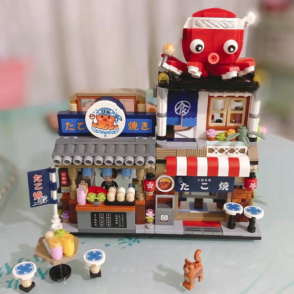 Shop Shaved Store Building Block Shaved Ice Shop Bricks Restaurant Modle Toys for Kid Gifts Home Decor