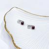 Серебряные серьги с натуральным рубином 1.76ct (2165606)