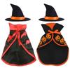 Halloween Cat Costume Pet Dog Clothes Cloak Shape Bat & Pumpkin Pattern Pet Cat Cosplay Garment Add Spooky Atmosphere