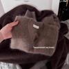 CHAO Recommendation: Women's Retro Coffee Color Imitation Mink Velvet Sweater - Soft, Cozy, Lazy Style Knitwear for Winter