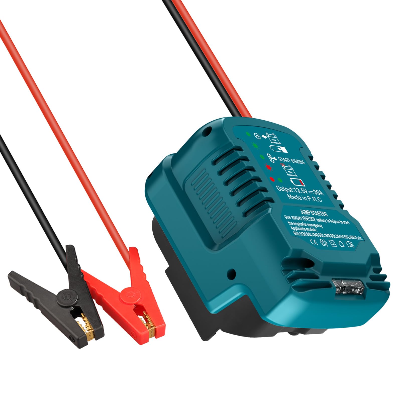 

Адаптер для пускового пристрою автомобіля, Hitachi 18V & 36V MAX, Сумісний з 11 AWG Jump Hitachi battery compatible