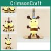 Adorable Plush Bee Keychain Cuddly Toy Soft Short Plush Animal Bag Charm