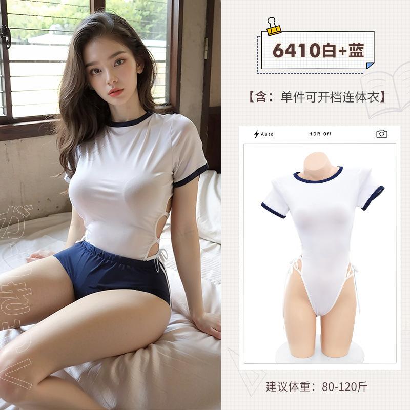 Erotic underwear Japanese campus sports gymnastics one-piece two-dimensional cute sexy pure desire swimsuit