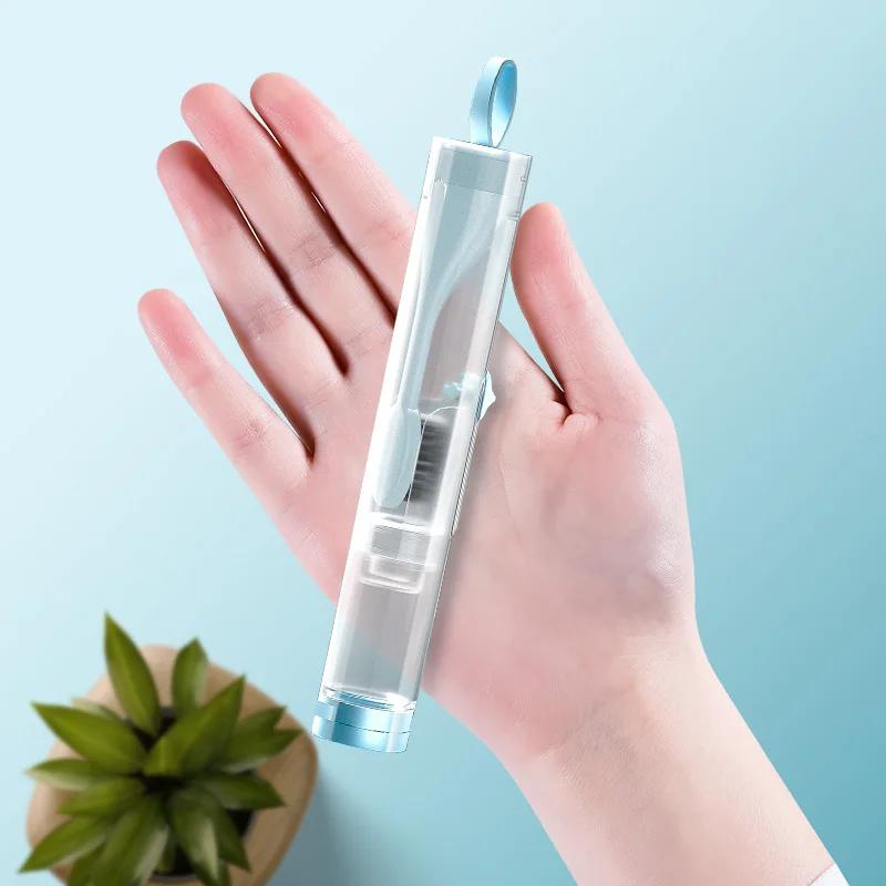New Creative Folding Toothbrush Set Can Hold Toothpaste Portable Travel Toothbrush Oral Clean Tools Toothbrush Accessories