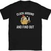 Camiseta Cluck Around and Find Out Humor Engraçado de Galinha Fofa Sarcástica para Presente