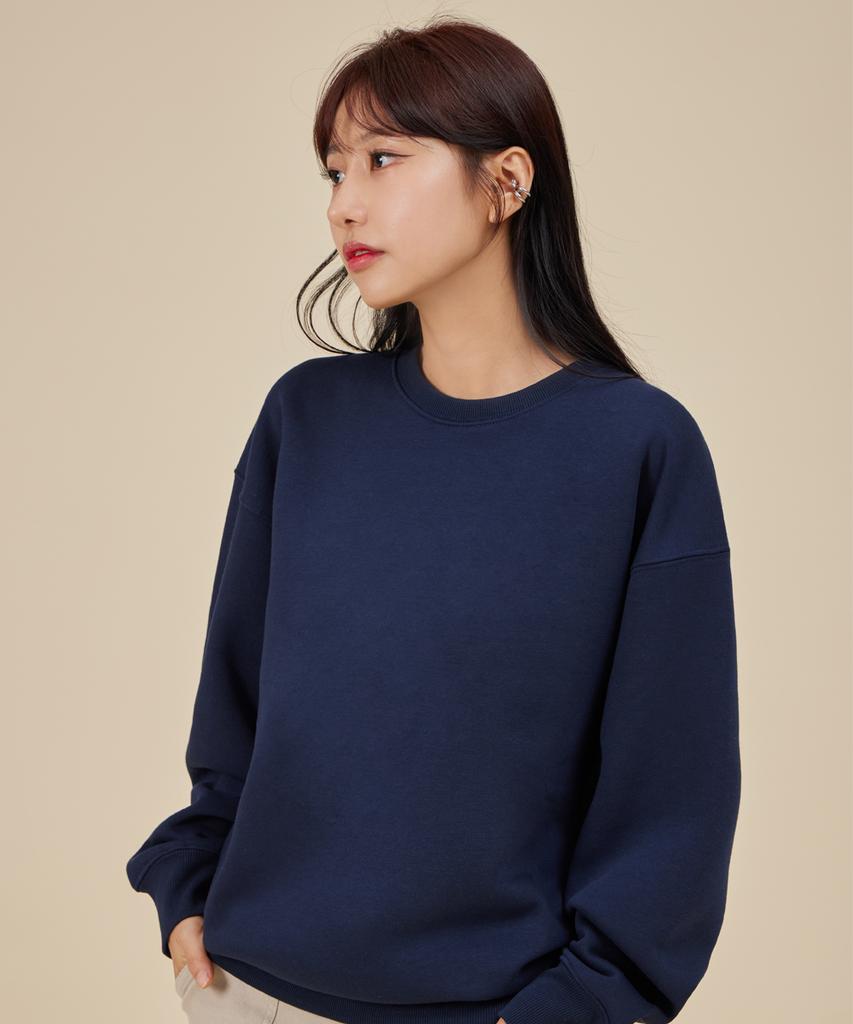 ASTRAL PROJECTION Basic Loose Fit Sweatshirt_Navy