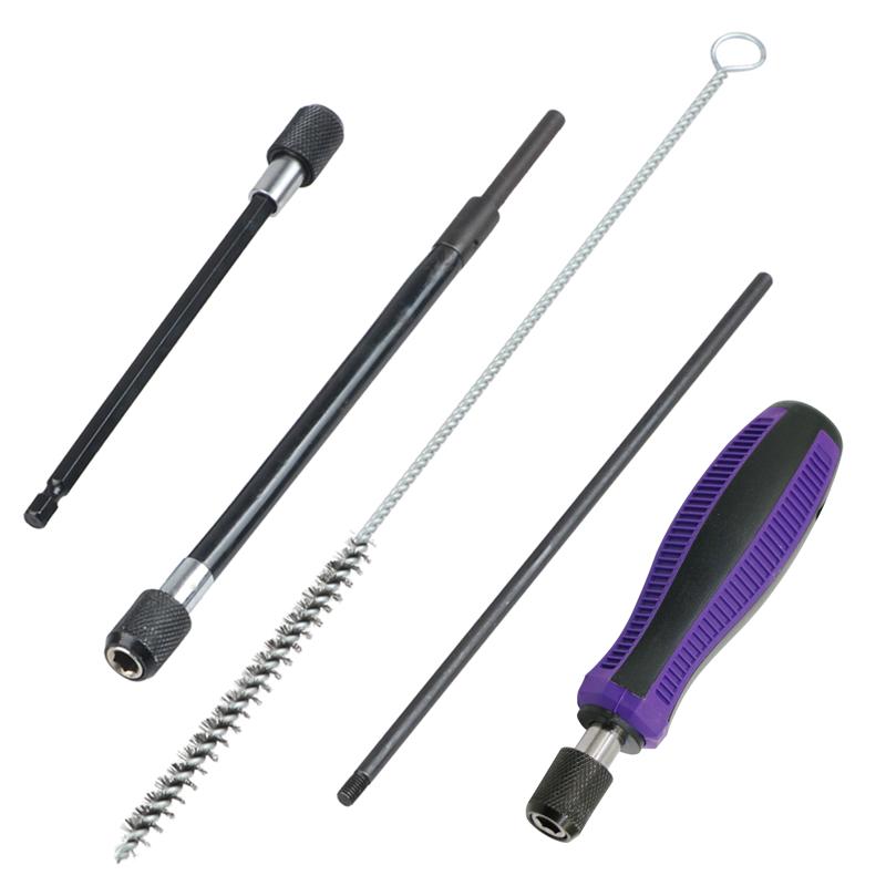 Universal Injector Seat Cleaning Set 19 Pcs Diesel Engines Sealing and Shaft Brush Kit
