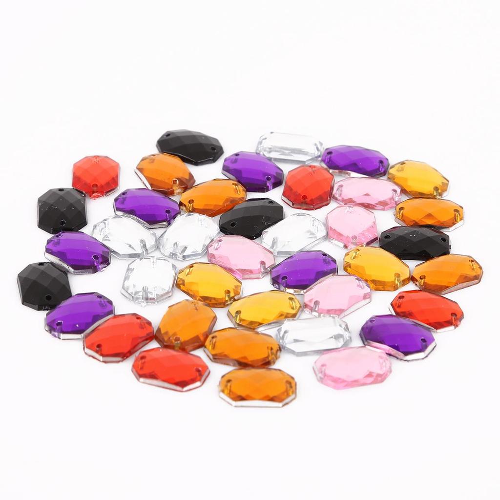100 buc/sac de cusut strasuri de cristal cu spate plat Cusut pe cristale pietre acrilice margele strass pentru bricolaj artizanat decorare album de însemnări