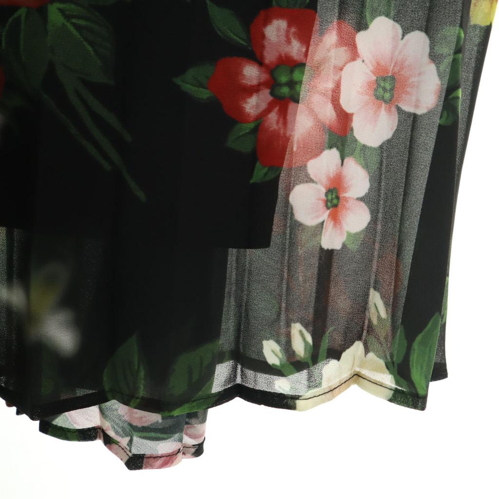 AMERI UNDRESSED Floral Long length Siwon Pleated skirt Black Women Used