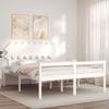 VidaXL Bed for Elderly Person and Headboard 160x200 Cm Solid Wood 3195557