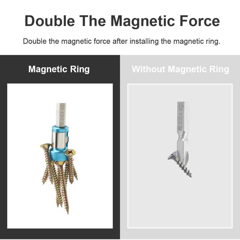 Magnetické šroubovací kroužky Magnetické kroužkové šroubovací bity pro 1/4 palce 6,35MM šroubovací bity Elektrické šroubovací bity