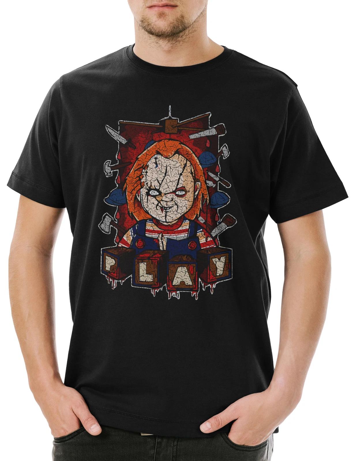 

Play Doll kids boy kids boys T-Shirt Halloween Blood Bloody Chucky Child s Blood Horror 140