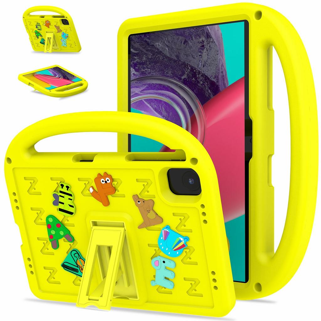 For Honor Pad X8a Kickstand Case Cartoon Design Anti-Drop EVA+PC Tablet Cover with Strap for Kids