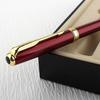 Luxury Metal Ballpoint Pen Stainless Steel Golden Trim Gift Writing Stationery Office School Supplies