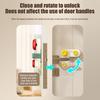 Door Stopper Additional Privacy Home Security Baby Proof Door Stop Home Hotel Apartment Dormitory Traveling Safety Adhesive Anti-Theft