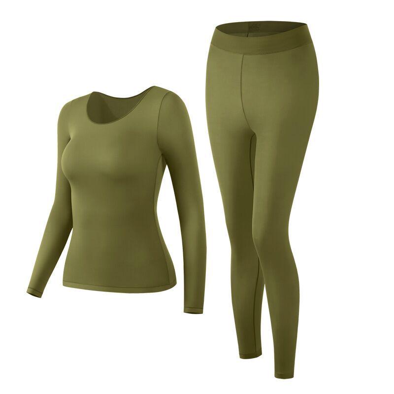 Women's Ultra-Thin Thermal Underwear Set with Hyaluronic Acid for Autumn