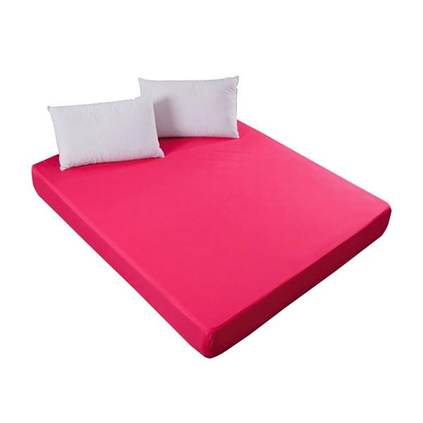 Super Waterproof Bed Fitted Sheet Mattress Cover Bedding Adjustable Protector Cover Deep Pocket Bed Cover Waterproof Solid Bedspread