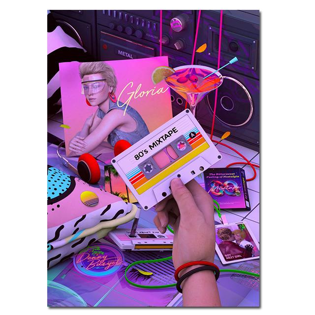 

Synthwave 80-х Кинотеатр Roller Disco Spinningwave Радио Love Art Холст Картины И Печать Постеры Стена Гостиная Дом Безрамный 21x30cm No Framed