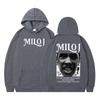 Rapper Milo J Vintage Graphic Hoodie Men Women Pullover Long-sleeved Loose Casual Harajuku Sweatshirts Fan Gifts
