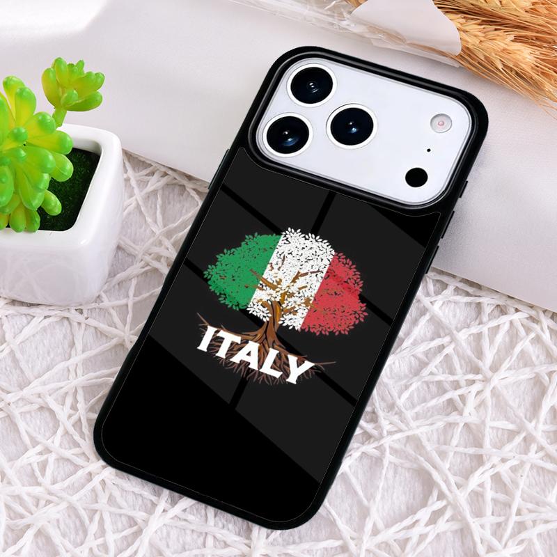 Italy Flag print Phone Case for iPhone 17 Air 16 15 11 12 14 13 Pro Max Shockproof Cover