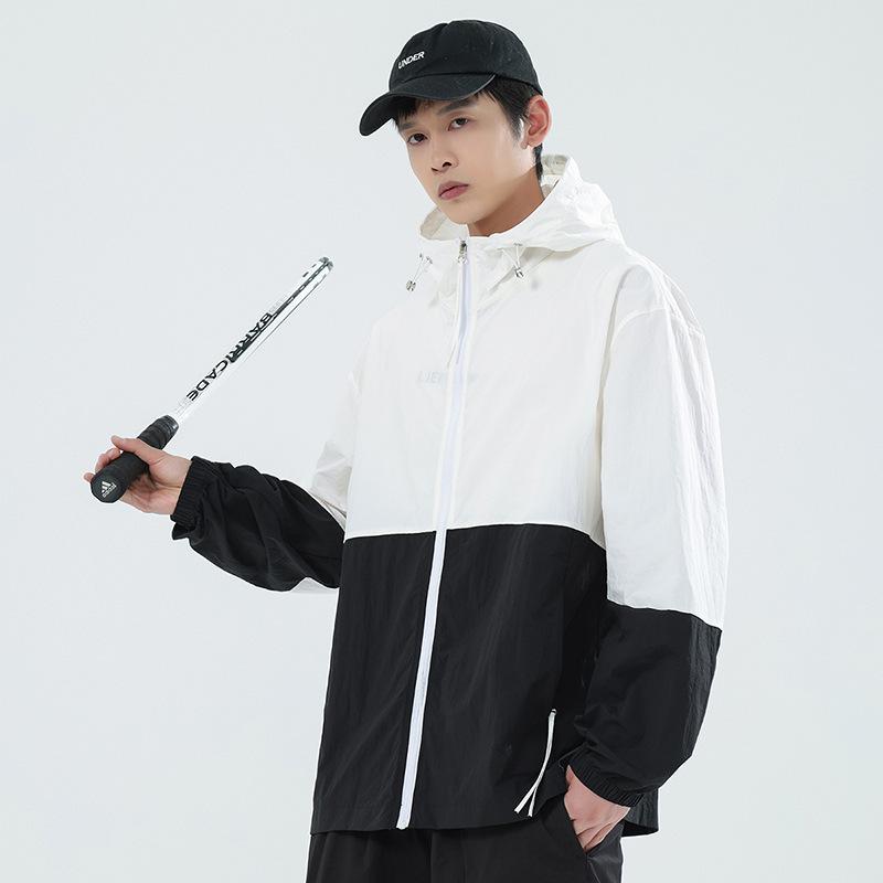 Couple Color Matching Sunscreen Clothing Outdoor Light and Breathable UV Protection Skin Clothing Sunscreen Jacket