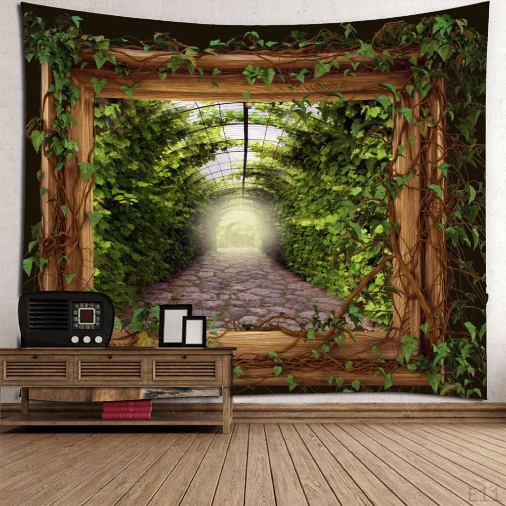 Dekor Koleksiyonu, Dağlarda Uzak Vahşi Yaşam Manzaralı Orman Yolu, Oturma Odası