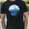 Herren T Shirt Mount Fuji Pixel Art Motiv Baumwolle Gre Xs Bis 5xl Vintage Slightly Unisex Casual Versatile Graphic