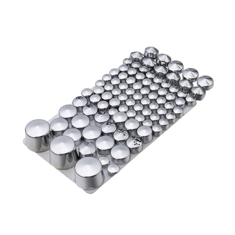 Motorfiets 87 stuks Chroom Zwart ABS Bout Dopjes Deksel Set Voor Harley Softail Twin Cam 1984-2006 2007-2013