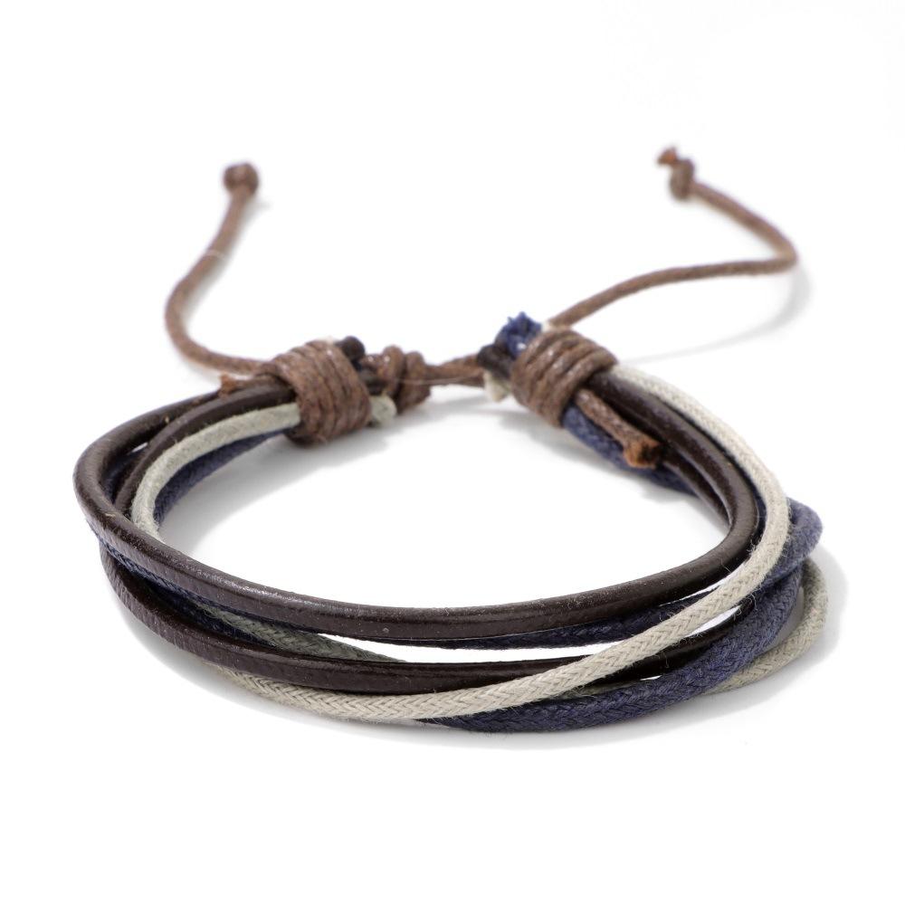 JYL TS Bracelet Men's  Volcanic Stone Crown Set Bold Enhances Authority And Luck