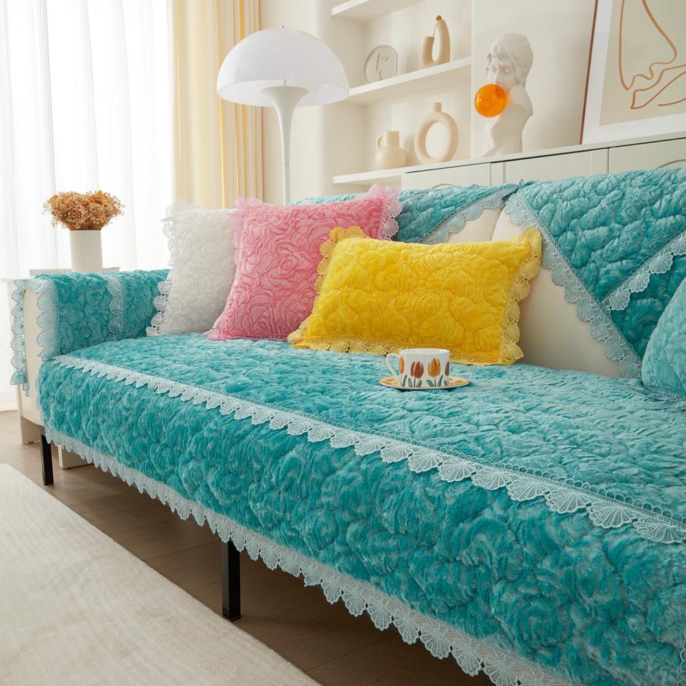 

Бархатная подушка для дивана, зимняя противоскользящая подушка, чехол для дивана, плюшевое полотенце, скандинавский стиль в Instagram 70X70