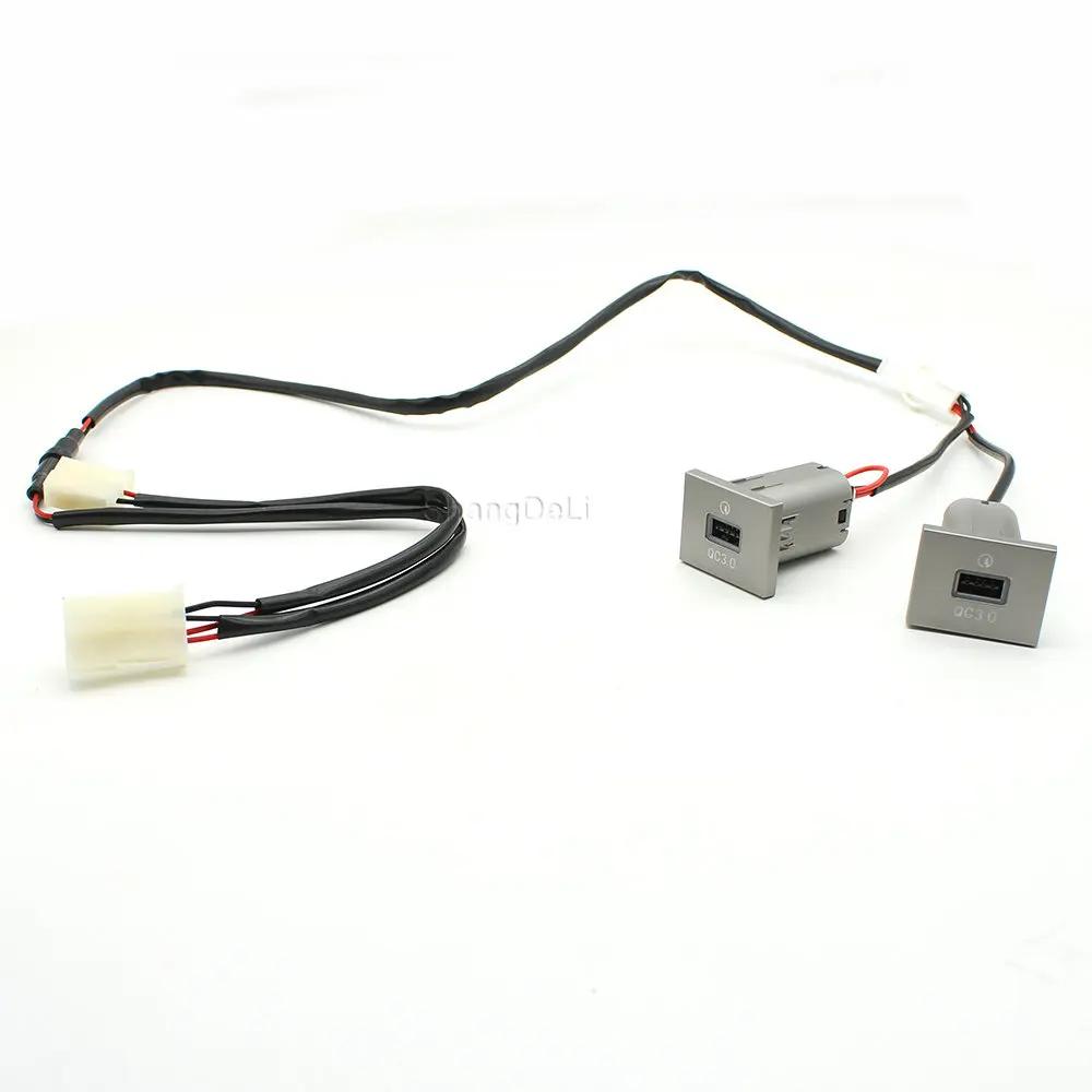 USB Car Charger Socket 12V/24V USB Charging Outlet Power Adapter PD Type for Ford Focus 2 Mk2 2009 2010 2011 Accessories