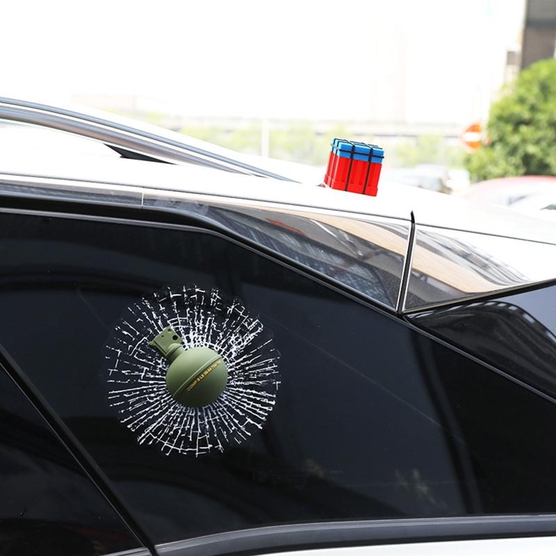 Hits Self Adhesive Funny Car Stickers 3D Airdrop Supply Box/ Grenade Decal Spoof Emblem Styling Motorcycle Label