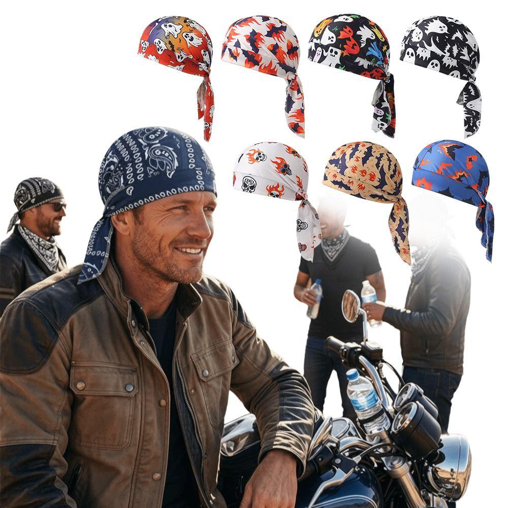 Breathable Bandana Headscarf Paisley Print Pirate Hat Fashion Accessory Cycling Head Wrap Running