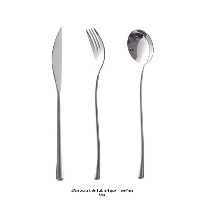 ZISIZ 304 Stainless Steel 4-Piece Mirror-Finish Cutlery Set