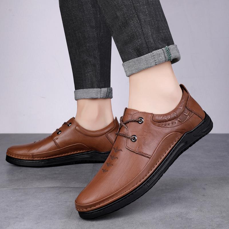 Модные кожаные туфли — фото 6