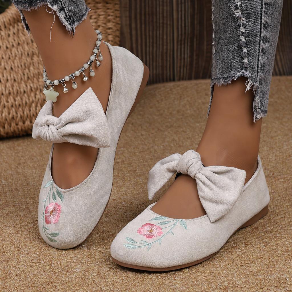 Women Flats 2026 New Ballet Flat Mary Jane Shoes Women Trend Solid Color Fabric Elegant Loafers Shoes for Women Zapatos De Mujer