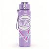1PC Pink Triangle Retro Knicks Sport Logo Print 750ml Portable Sports Water Bottle Leakproof Gym Outdoor Travel Drink Cup