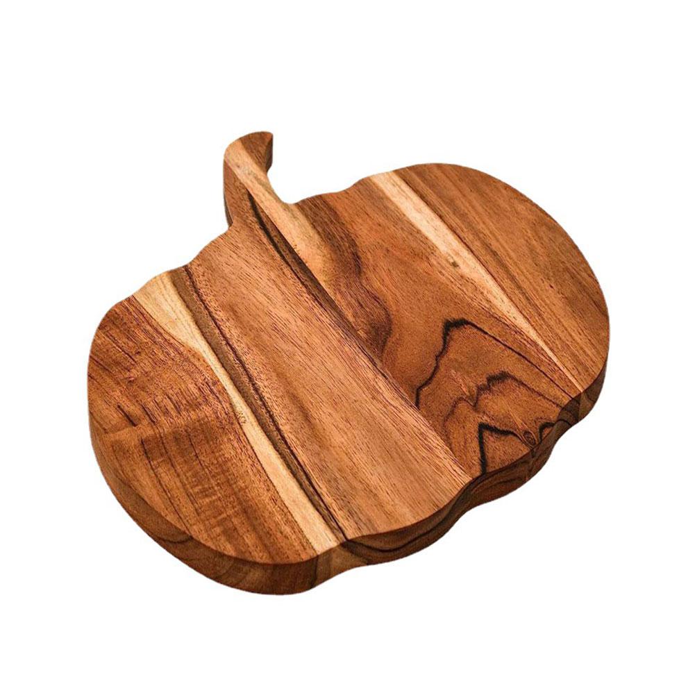 

Kitchen Cutting Board Halloween Wooden Serving Platter Pumpkin Shaped Kitchen Wood Cutting Board With Handle Halloween Theme