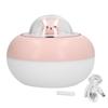 300ml LED Desk Humidifier White Pink USB Powered Mute Colorful Large Capacity Air Humidifier for Home Office
