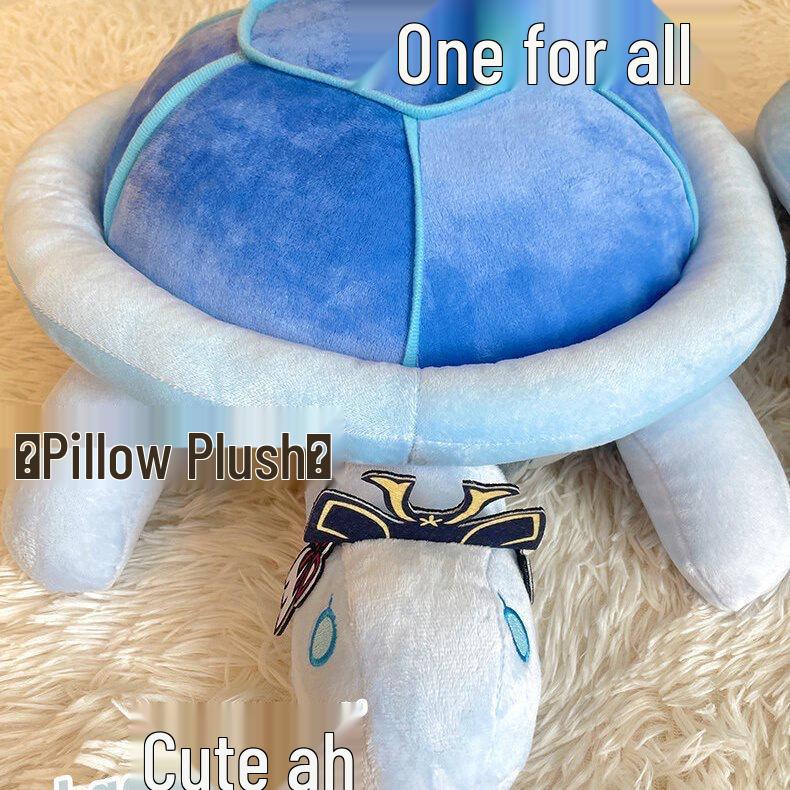 Kamisato Ayaka 2D Turtle Plush Toy - Cute, Large, Medium Hug Pillow