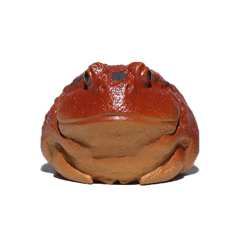 Creative Horned Frog Ornamen Purple Clay Tea Pet Fish Tank Landscaping Decor Tea Table Decoration Tea Pets Office Desktop Decor