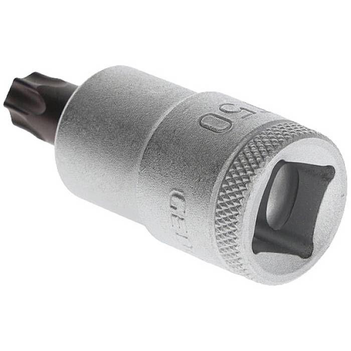 Embout de clé à douille - GEDORE - T50 - TORX intérieur - 1/2" - Gris