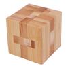 Wooden Brain Teaser Puzzle Toy IQ Test Logic Training Luban Kong Ming Lock Kids Adults Bamboo 3D Burr Puzzle Interlock Unlock Game Educational Toy