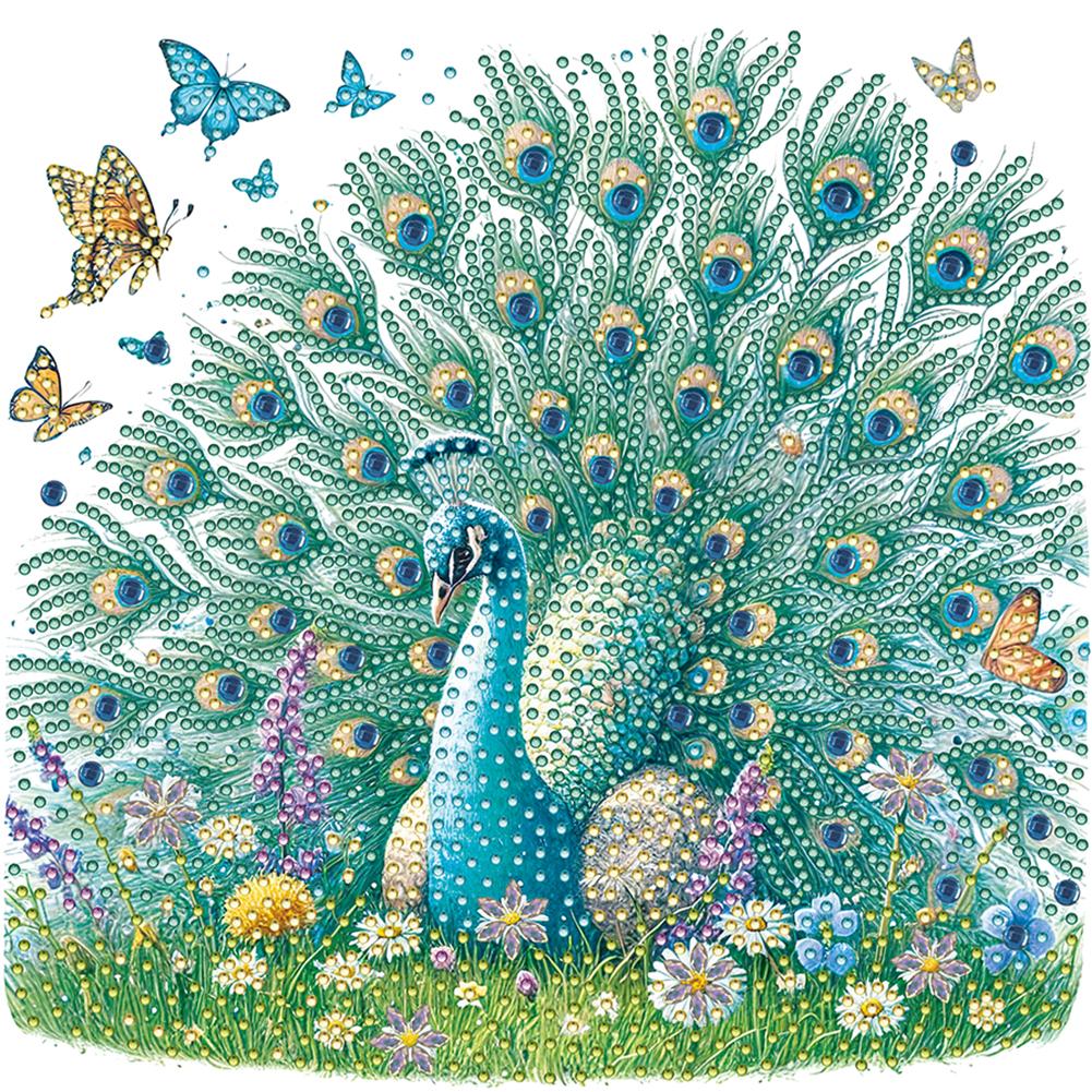 5D DIY Partial Special Shaped Drill Diamond Painting Kit Flower Decor 30x30cm