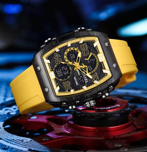 SMAEL 8109 New Fashion Design Analog-Digital Waterproof Sports Chrono Watch Square Case with Luminous Feature 2026
