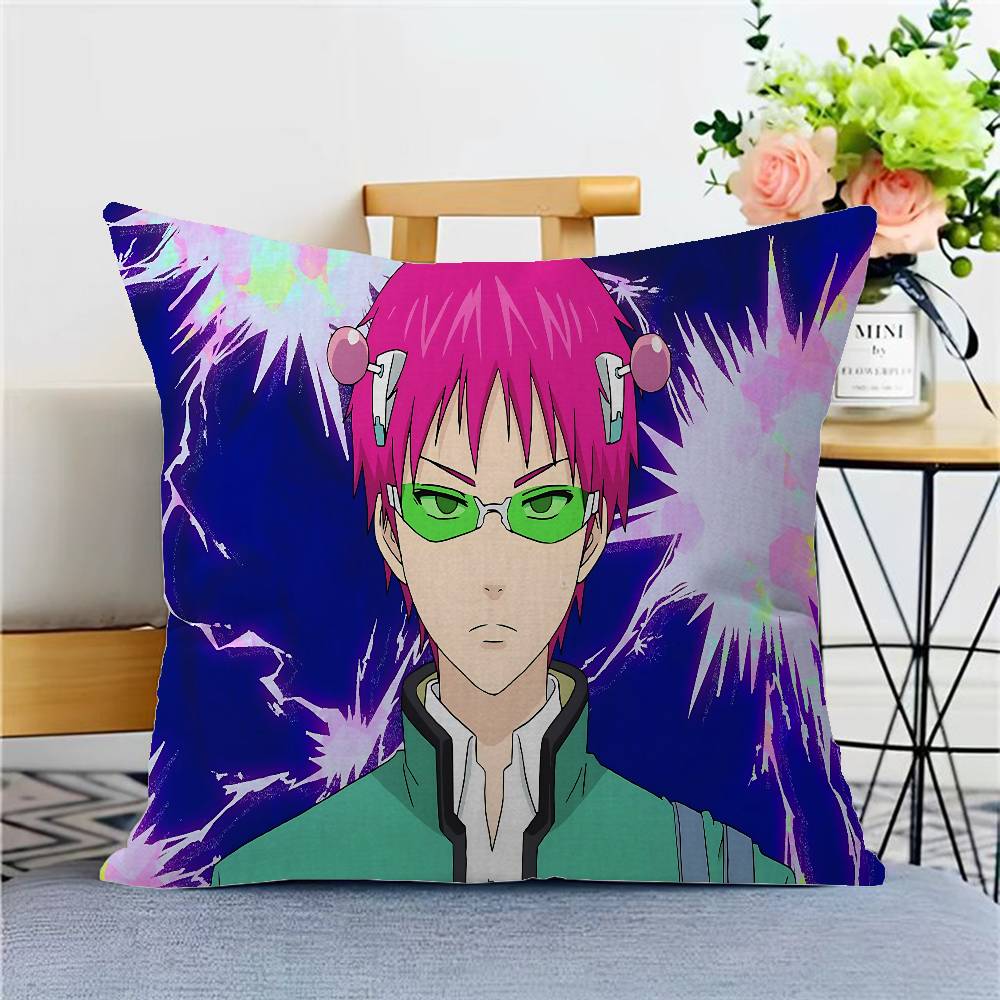 The Disastrous Life Of Saiki K Saiki Kusuo Cushion Cover Sofa Cushions Decorative Throw Pillows Home Decoration Pillowcover