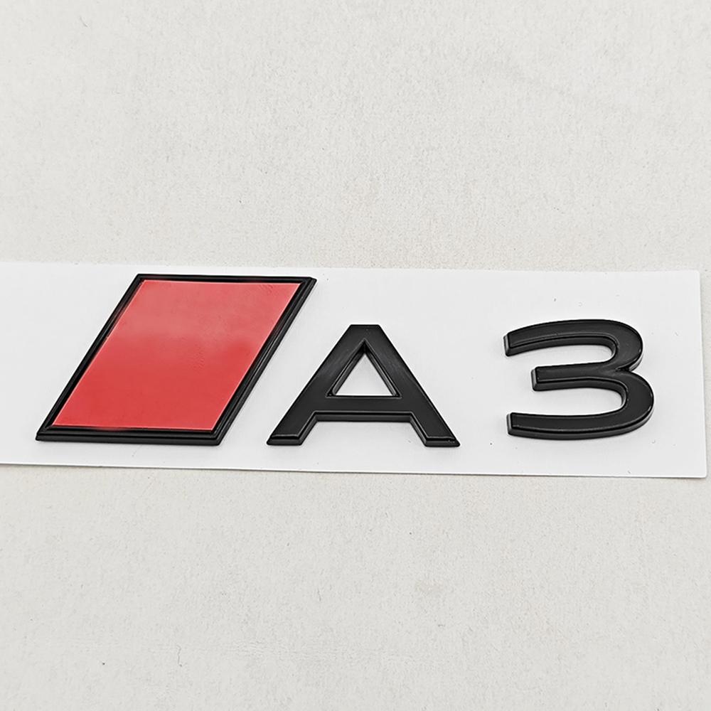 2026 NEW 3D ABS Car Styling logo A3 A4 Q3 Q5 Rear Trunk Badge Emblem Sticker For Audi A3 A4 A5 A6 A7 A8 Q3 Q5 Q7 Q8 Auto Accessories